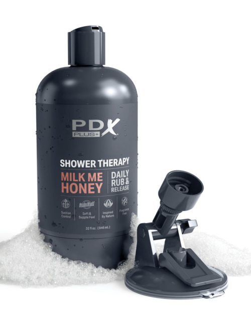 Мастурбатор-вагина цвета карамели Shower Therapy Milk Me Honey - 4