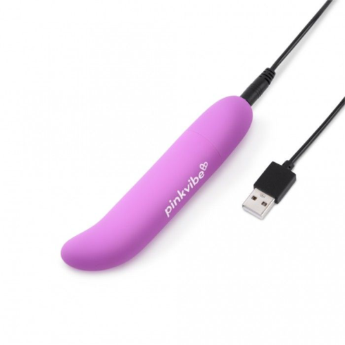 Фиолетовый вибромассажер Pink Vibe для стимуляции точки G и клитора - 12,2 см. - 4