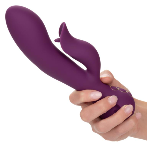 Фиолетовый вибратор-кролик Fantasy - 22,25 см. - 4