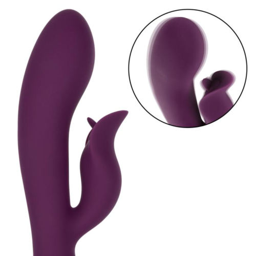 Фиолетовый вибратор-кролик Fantasy - 22,25 см. - 5