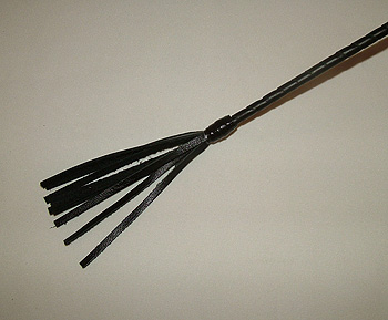 Длинный витой стек с наконечником в форме кисточки - 85 см. - 0