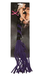 Фиолетовая плеть X-Play с бархатистыми хвостами - 1