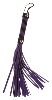 Фиолетовая плеть X-Play с бархатистыми хвостами - 0
