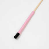 Деревянный стек с розовой ручкой - 60 см. - 1