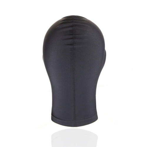 Черный текстильный шлем с прорезью для глаз и рта - 1