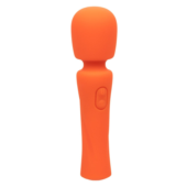 Оранжевый вибромассажер Stella Liquid Silicone Mini Massager - 14,5 см. - 0