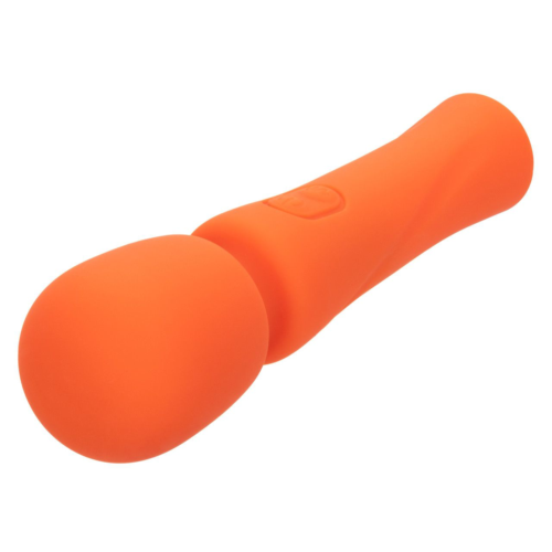 Оранжевый вибромассажер Stella Liquid Silicone Mini Massager - 14,5 см. - 9
