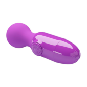 Фиолетовый мини-вибратор с шаровидной головкой Mini Stick - 2