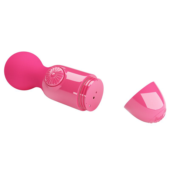 Розовый мини-вибратор с шаровидной головкой Mini Stick - 2