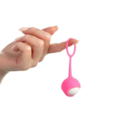 Белый вагинальный шарик в розовой оболочке - 2