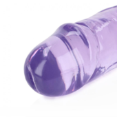 Двусторонний фиолетовый фаллоимитатор - 34 см. - 2