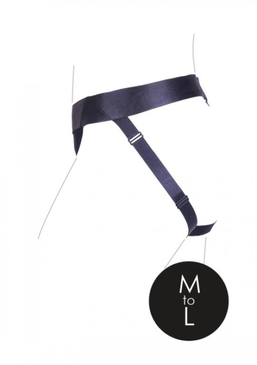 Черные трусики-джоки для страпона с вибропулей - размер M-L - 5