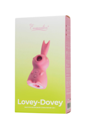 Розовый вакуум-волновой стимулятор клитора Lovey-Dovey - 7