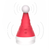 Красный вибростимулятор в форме колпака Magical Santa Hat - 0