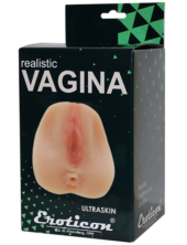 Телесный мастурбатор Realistic Vagina - вагина и анус - 1