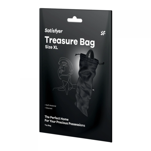 Черный мешочек для хранения игрушек Treasure Bag XL - 0