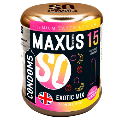 Ароматизированные презервативы Maxus Exotic Mix - 15 шт. - 0