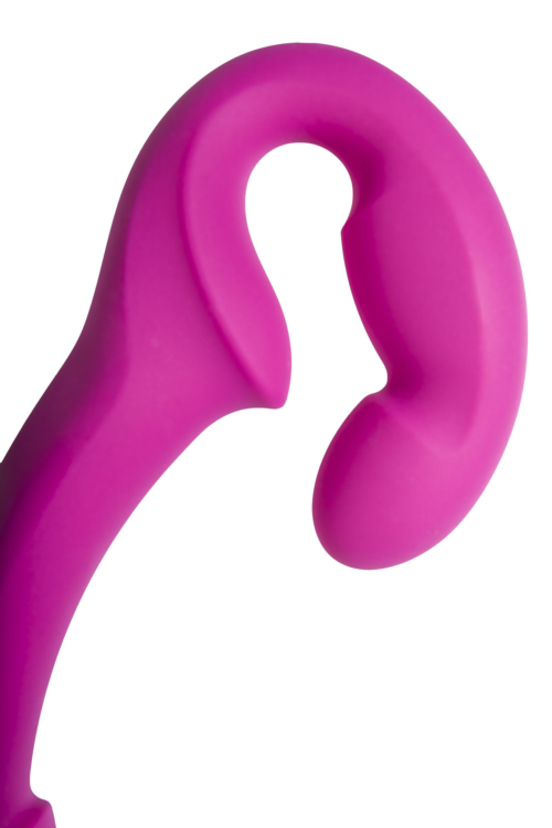 Розовый безремневой страпон Share Lite - 10