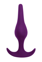 Фиолетовая анальная пробка Smooth - 12,5 см. - 0