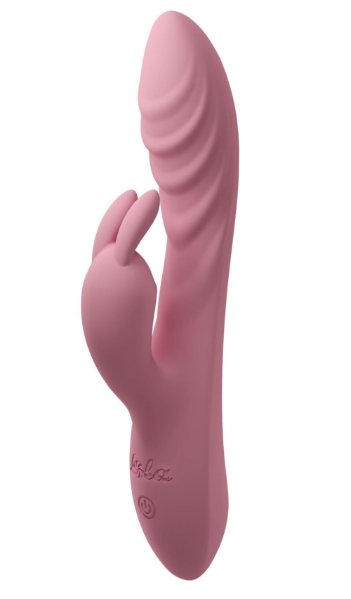 Розовый перезаряжаемый вибратор-кролик Thai - 20,6 см. - 0