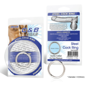 Стальное эрекционное кольцо STEEL COCK RING - 3.5 см. - 0