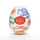 Мастурбатор-яйцо Keith Haring EGG STREET - 0