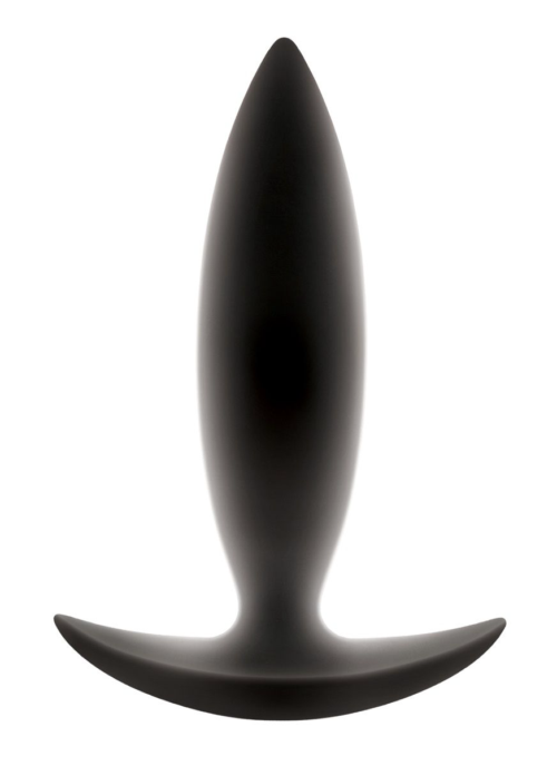 Чёрная анальная пробка для ношения Renegade Spades - 10,1 см. - 0