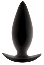 Чёрная анальная пробка для ношения Renegade Spades Medium - 10,1 см. - 0