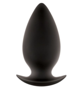 Чёрная анальная пробка большого размера Renegade Spades для ношения - 11,1 см. - 1