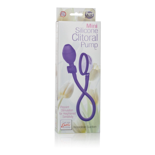 Фиолетовая помпа для клитора Mini Silicone Clitoral Pump - 1