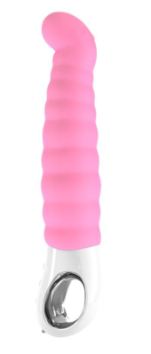 Водонепроницаемый нежно-розовый вибратор Patchy Paul G5 - 23 см. - 2