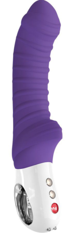 Фиолетовый перезаряжаемый вибратор Tiger G5 - 21,7 см. - 2