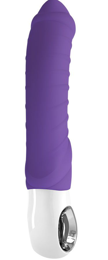 Фиолетовый перезаряжаемый вибратор Tiger G5 - 21,7 см. - 1