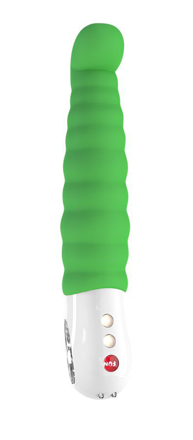 Зелёный перезаряжаемый вибратор Patchy Paul G5 - 23 см. - 1