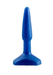 Синий анальный стимулятор Small Anal Plug - 12 см. - 0