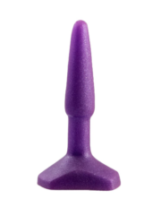 Фиолетовый анальный стимулятор Small Anal Plug Purple - 12 см. - 0