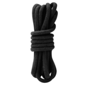 Черная хлопковая веревка для связывания - 3 м. - 0