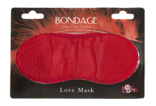Красная маска на глаза BONDAGE - 0