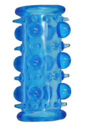 Голубая насадка с шипами и шишечками LUST CLUSTER - 0