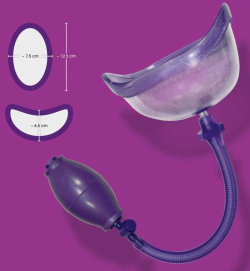 Фиолетовая вакуумная помпа Bad Kitty Vagina Sucker - 1