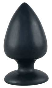 Большая чёрная анальная втулка Black Velvet Extra XL - 14 см. - 0