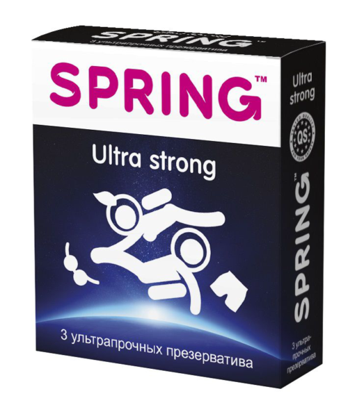 Ультрапрочные презервативы SPRING ULTRA STRONG - 3 шт. - 0