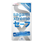Презервативы Sagami Xtreme Ultrasafe с двойным количеством смазки - 10 шт. - 1