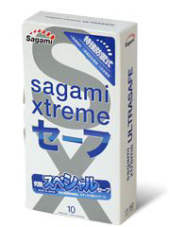 Презервативы Sagami Xtreme Ultrasafe с двойным количеством смазки - 10 шт. - 0