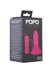 Розовая вибровтулка средних размеров POPO Pleasure - 13 см. - 0