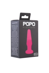 Розовая анальная втулка с закруглённой головкой POPO Pleasure - 12,4 см. - 0