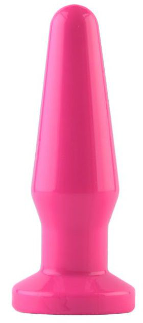 Розовая анальная втулка с закруглённой головкой POPO Pleasure - 12,4 см. - 1