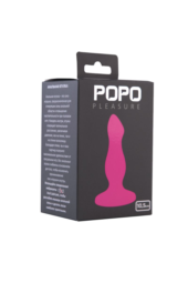 Розовая анальная втулка с присоской в основании POPO Pleasure - 10,5 см. - 0