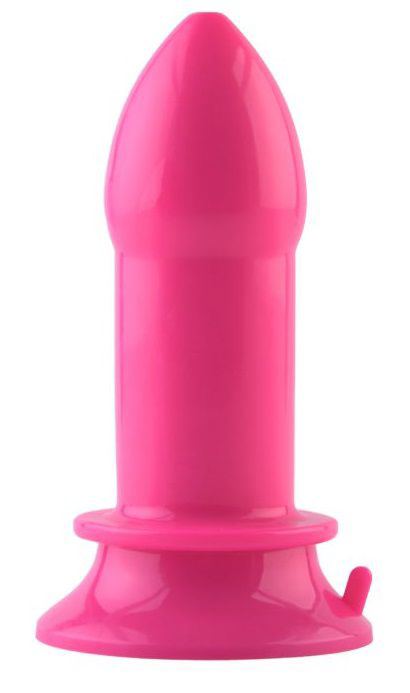 Розовая анальная втулка большого размера POPO Pleasure - 14,0 см. - 1
