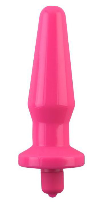Розовая вибровтулка с закруглённым кончиком POPO Pleasure - 12,4 см. - 1